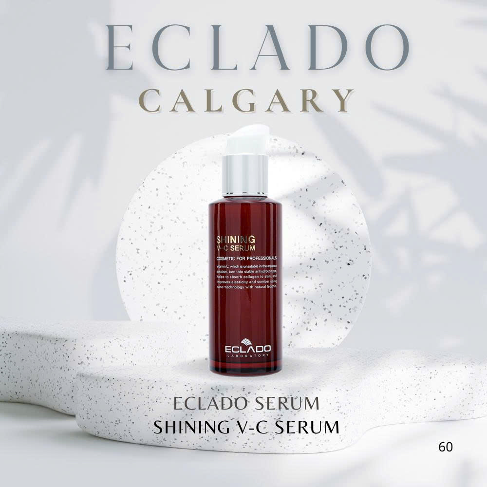 Tinh chất dưỡng trắng ECLADO Shining V-C Serum 100ml – Mờ thâm, Sáng da – Hàn Quốc | Vitamin C & Dầu hoa Rum