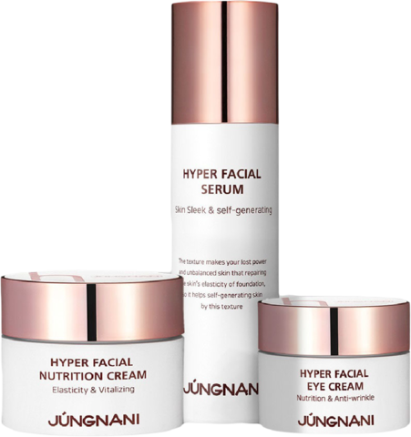 bộ dưỡng trắng da, chống lão hóa da JÚNGNANI Hyper Facial 3pcs Set