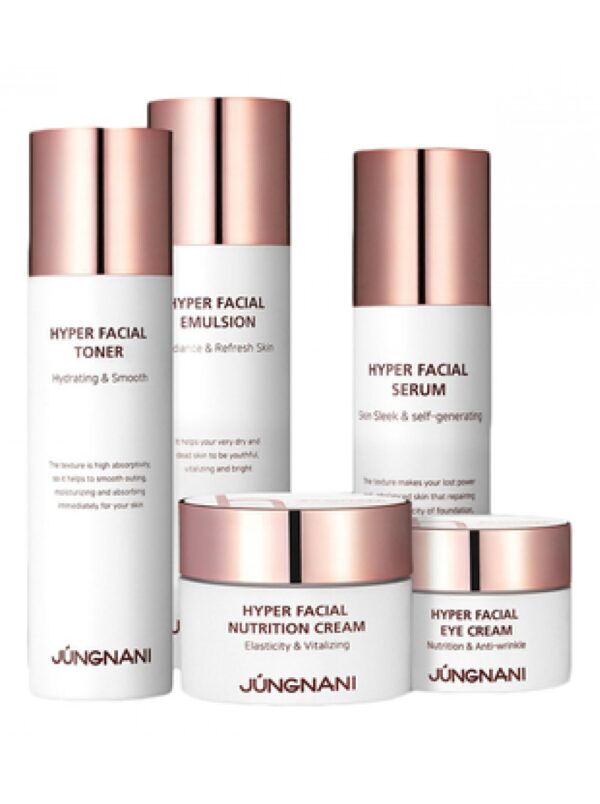 Bộ dưỡng ẩm trắng da JÚNGNANI Hyper Facial Premium Skin Care 5pcs Set