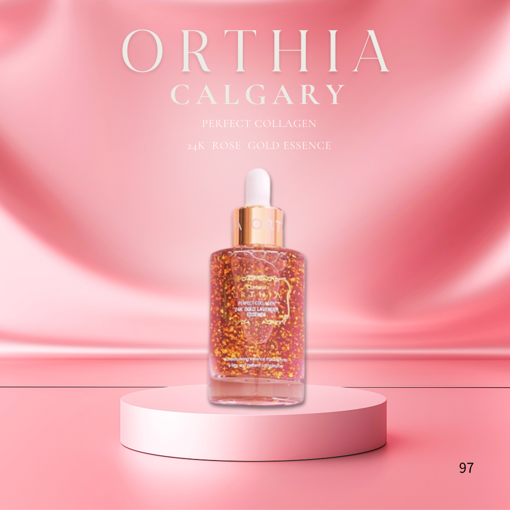 Tinh Chất Dưỡng Da ORTHIA PERFECT COLLAGEN 24K Rose Gold Coreana– 50ml | Serum Hoa Hồng Và Vàng 24k Cấp Ẩm, Sáng Da